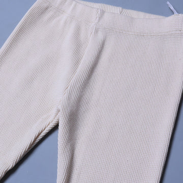 CREAM PANDA PRINTED THERMAL TROUSER PAJAMA